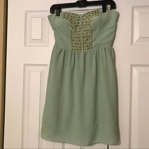 Saks Off Fifth Studded strapless dress